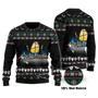 Disney Christmas Ugly Sweater Nightmare Before Christmas The Lilo And Stitcht Supper Black Sweater