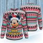 Disney ChristmasChristmas Sweater MK Mouse Her MK Christmas Pattern Red Green Black Ugly Sweater