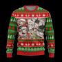 Dr Stone Anime Ugly Christmas Sweater Custom Green Xmas Gift