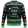 Everyone Deserves to Fly Wicked and Christmas Ugly Christmas Sweater