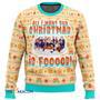 Food Wars Culinary Academy Gift For Fan Anime Christmas Ugly Sweater