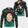 Funny Tanjiro Anime Kimetsu Xmas Ugly Christmas Knitted Sweater