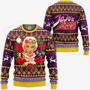 Giorno Giovanna Ugly Christmas Jojo's Bizarre Adventure Anime Knitted Sweater