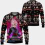 Goku Black Rose Anime Dragon Ball Custom Gift For Fan Anime Christmas Ugly Sweater