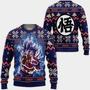 Goku Ultra Instinct Christmas Sweater Anime Dragon Ball Xmas Ugly Christmas Knitted Sweater