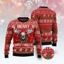 Hunting Ugly Christmas Sweater Hunting Merry ChristMoose Christmas Pattern Red Sweater