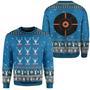 Hunting Ugly Christmas Sweater Reindeer Hunting Blue Sweater