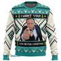 I Want You Alex Jones Gift For Fan Anime Christmas Ugly Sweater