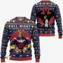 Illustration of All Might My Hero Academia Anime Custom Gift For Fan Anime Christmas Ugly Sweater