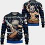 Inosuke Anime Kimetsu Xmas Ugly Christmas Knitted Sweater