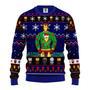 Iron Man In Christmas Pattern Blue Christmas Ugly Wool Sweater Christmas Gift For Kid Adult