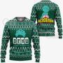 Izuku Midoriya Ugly Christmas Deku My Hero Academia Xmas Knitted Sweater