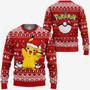 Japanese Cute Pikachu Pokemon Xmas Ugly Christmas Sweater