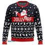 Jolly Af Santa Claus Custom Gift For Fan Anime Christmas Ugly Sweater