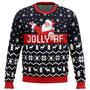 Jolly Af Santa Claus Ugly Christmas Sweater