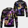 Josuke Higashikata Anime Jjba Xmas Ugly Christmas Knitted Sweater