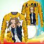 K-On Sweatshirt Ritsu Tainaka Anime Printed Sweaters