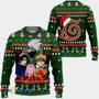 Kakashi Team Naruto Anime Green Custom Gift For Fan Anime Christmas Ugly Sweater