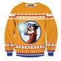 Kamehameha Christmas Wool Knitted Sweater Dragon Balls Sweater