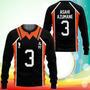 Karasuno Asahi Azumane Uniform Sweatshirt Num Haikyuu Anime