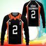 Karasuno Koshi Sugawara Uniform Sweatshirt Num Haikyuu Anime