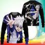 Killua Zoldyck Sweatshirt Lightning Hunter X Hunter Anime Printed Sweaters