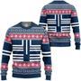 Kimetsu Akaza Anime Ugly Christmas Knitted Sweater