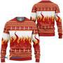 Kimetsu Kyojuro Rengoku With Fire Pattern Custom Gift For Fan Anime Christmas Ugly Sweater