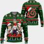 Konoha Team Naruto Anime Green Custom Gift For Fan Anime Christmas Ugly Sweater