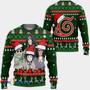 Konoha Team Naruto Anime Green Custom Gift For Fan Anime Christmas Ugly Sweater