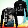 L Lawliet Sweatshirt Death Note Anime Merch