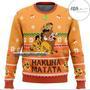 Lion King Yellow Christmas Ugly Wool Sweater Christmas Gift For Kid Adult