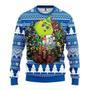 Los Angeles Dodgers Grinch Hug Christmas Ugly Wool Sweater Christmas Gift For Kid Adult