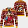 Luffy Custom Wano One Piece Anime Gift For Fan Anime Christmas Ugly Sweater