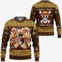 Luffy Gomu Gomu Ugly Sweater Xmas One Piece Anime Chrismast Ugly Christmas Knitted Sweater