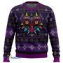 Majoras Mask Seamless Pattern Legend of Zelda Gift For Fan Anime Christmas Ugly Sweater