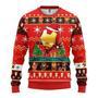 Marvel Iron Man Christmas Ugly Sweater Iron Man Chibi Christmas Pattern Red Sweater Cute Marvel