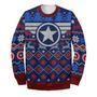 Marvel Sweater CA Ugly Long Sleeve Christmas Ver Printing Awesome High Quality Marvel Ugly Sweater