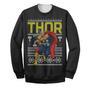 Marvel Sweater God Of Thunder Ugly Christmas Long Sleeve Printing High Quality Marvel Thor Sweatshirt