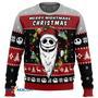 Merry Nightmare The Nightmare Before Christmas Gift For Fan Anime Christmas Ugly Sweater