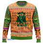 Michelangelo Rise of the Teenage Mutant Ninja Turtles Gift For Fan Anime Christmas Ugly Sweater