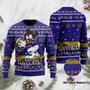 Mickey Mouse Baltimore Ravens NFL Christmas Ugly Sweater