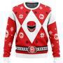 Mighty Morphin Power Rangers Red Ugly Christmas Sweater