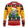 Minion Christmas Pattern Yellow Red Christmas Minions Christmas Ugly Wool Sweater Christmas Gift