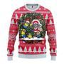 Minions Ugly Sweater Ohio State Minion Christmas Pattern Red Sweater Awesome Minions Sweater