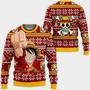 Monkey Luffy Ugly Christmas Sweater Custom One Piece Anime Xmas Gifts