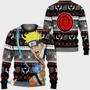 Naruto Uzumaki Black Custom With Pattern Gift For Fan Anime Christmas Ugly Sweater