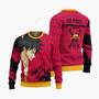 One Piece Monkey D Luffy Ugly Christmas Knitted Sweatshirt