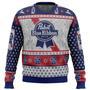 Pabst Blue Ribbon Ugly Christmas Sweater