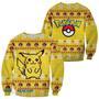 Pixel Pikachu Pokemon Custom Gift For Fan Anime Christmas Ugly Sweater